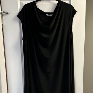 Ricki's Black Draped Neck Sleeveless Dress